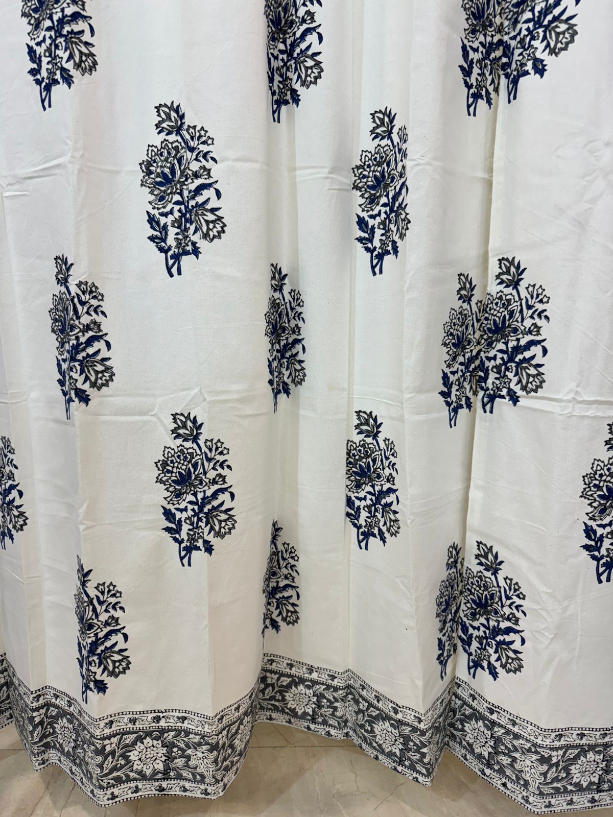 Neel Boota Cotton Curtains 7ft Set(2pcs)