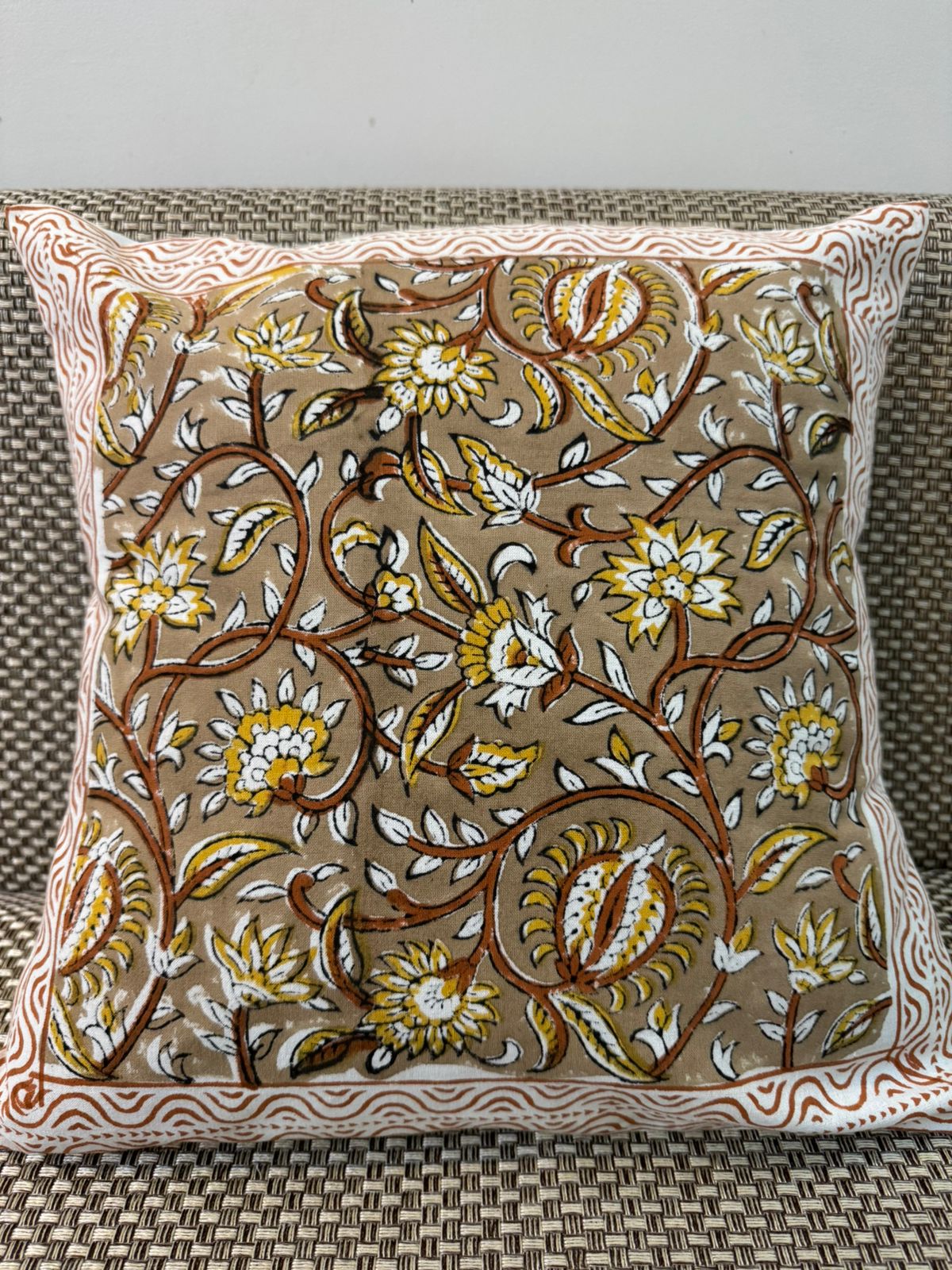 hand block printed cushion covers