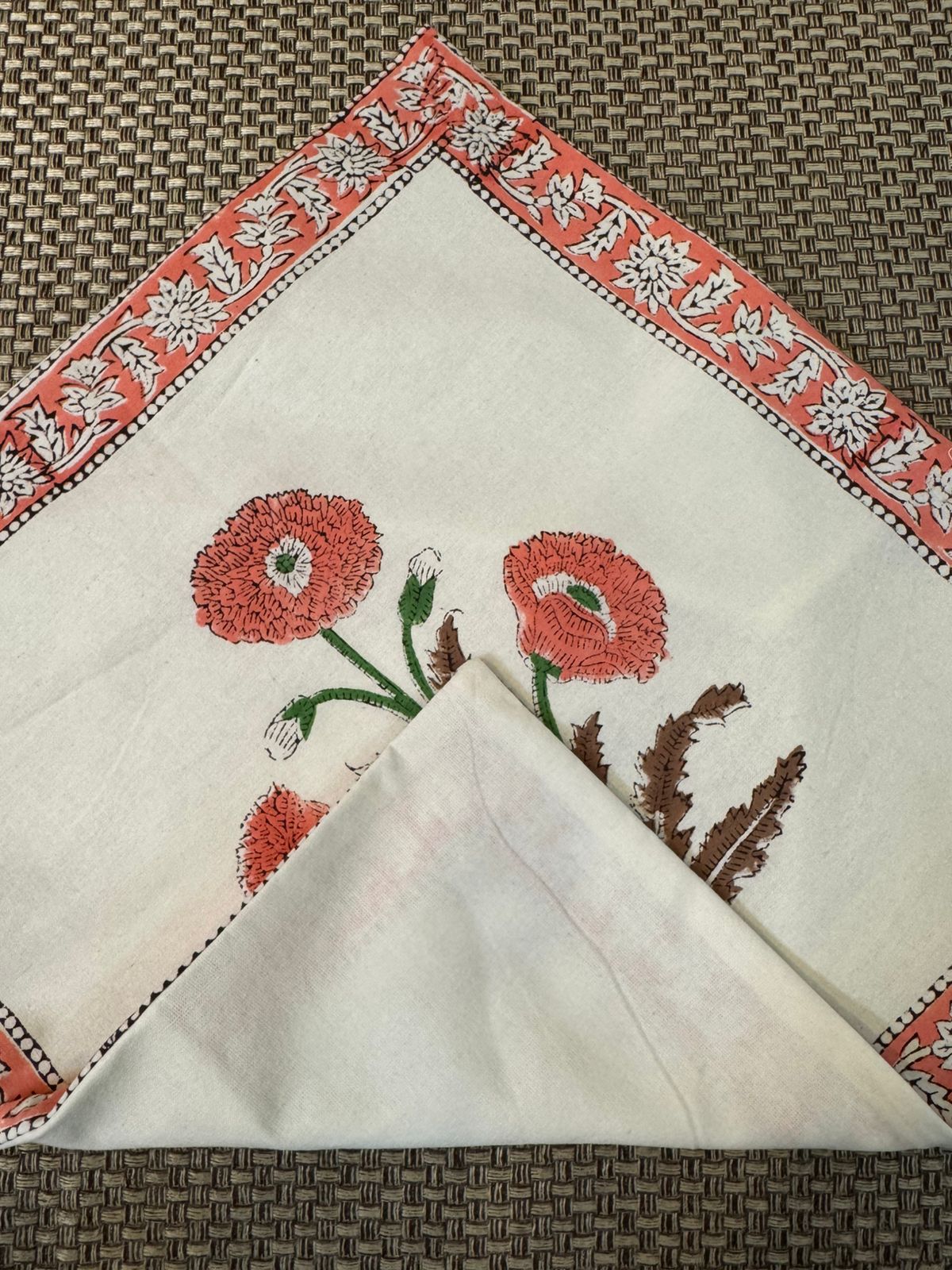 hand block printed cushion covers