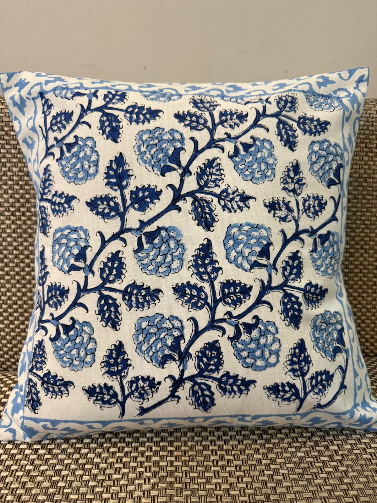 hand block printed cushion covers