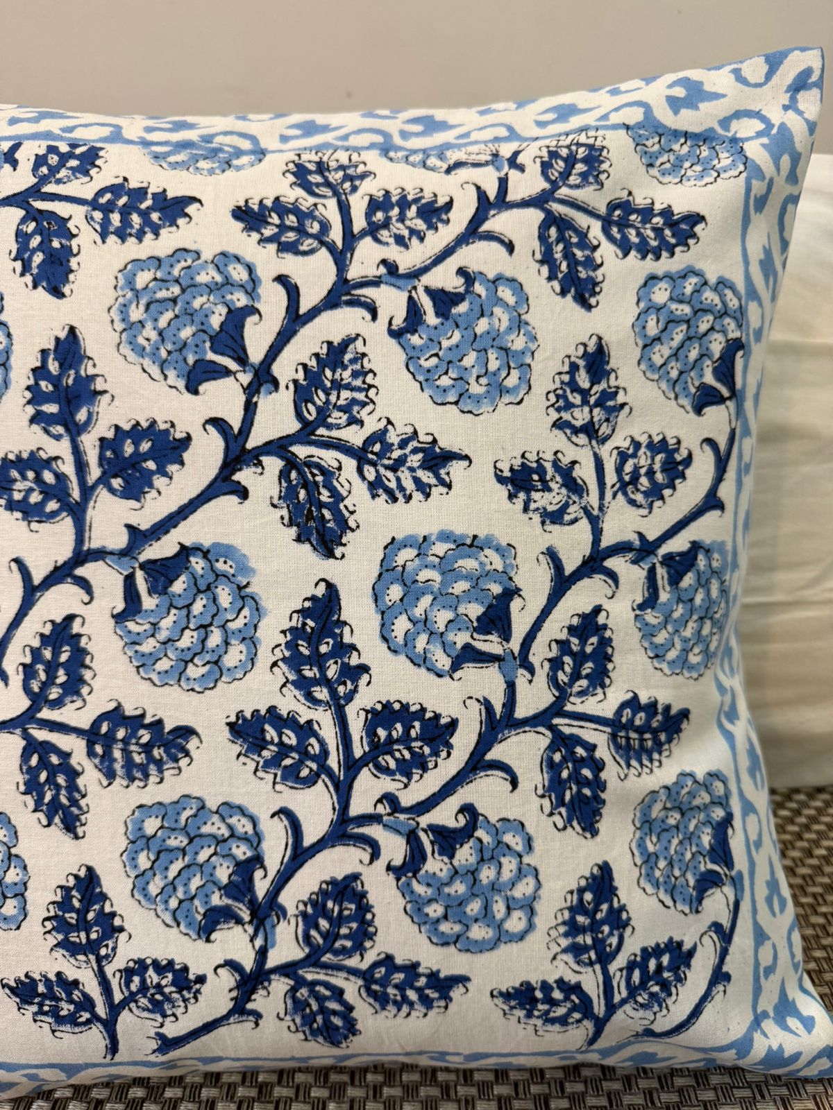 hand block printed cushion covers