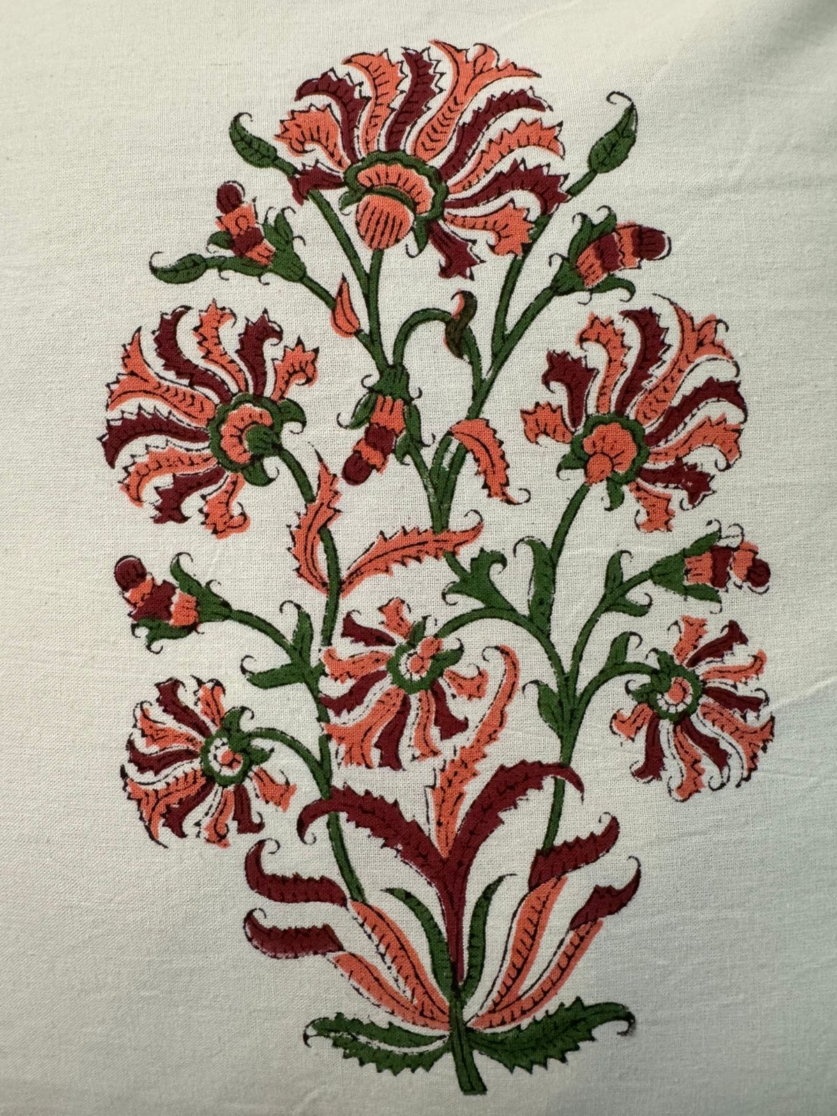 hand block printed cushion covers