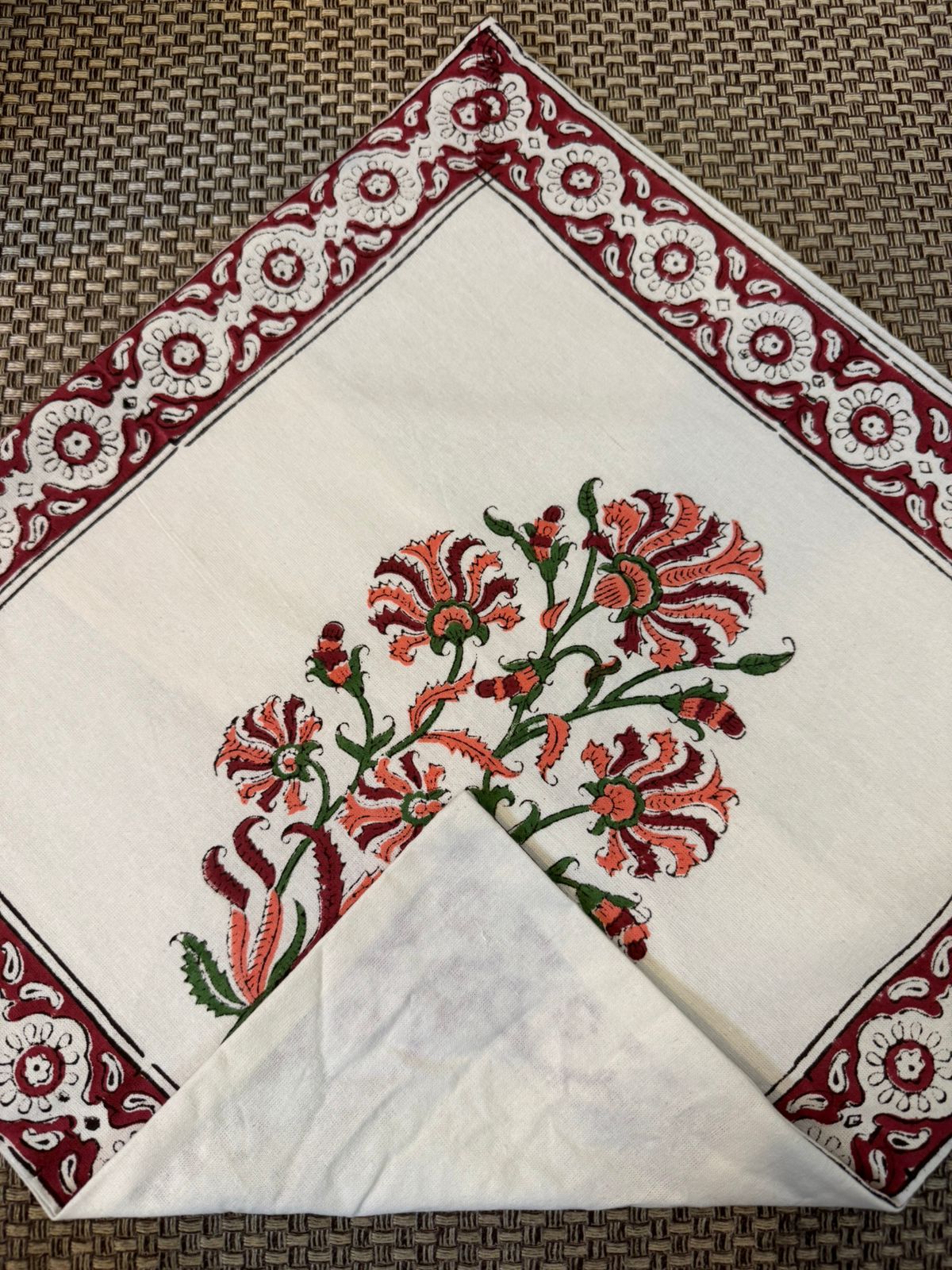 hand block printed cushion covers