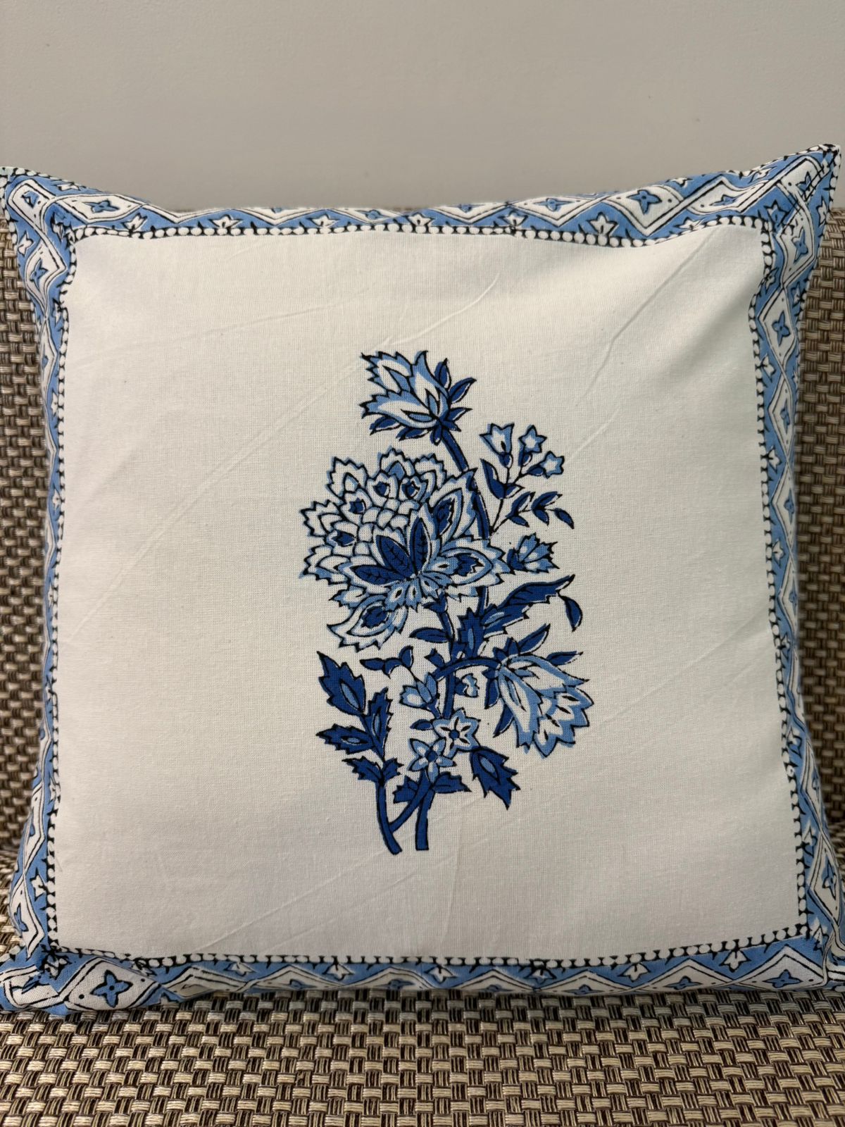 hand block printed cushion covers