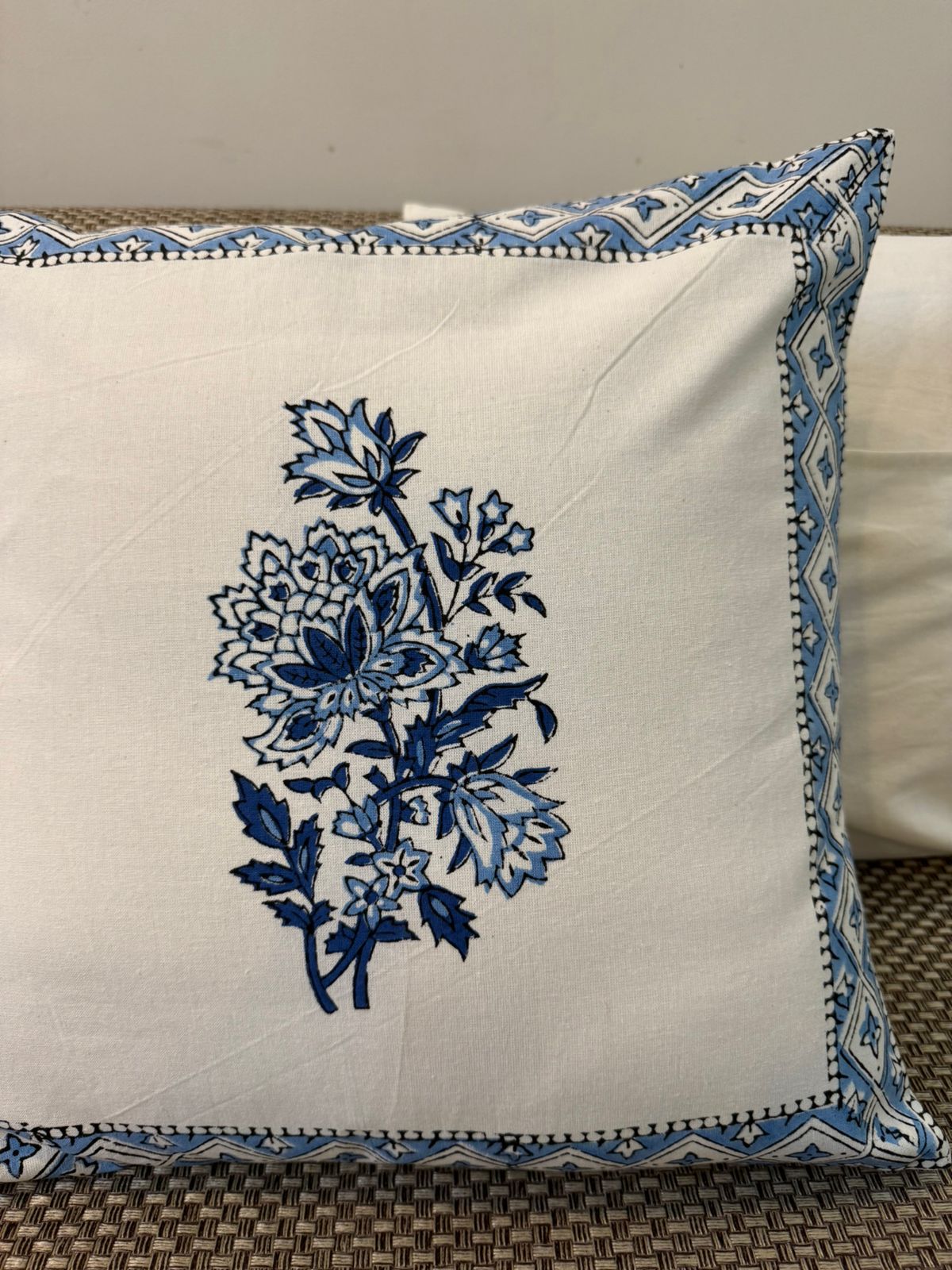 hand block printed cushion covers