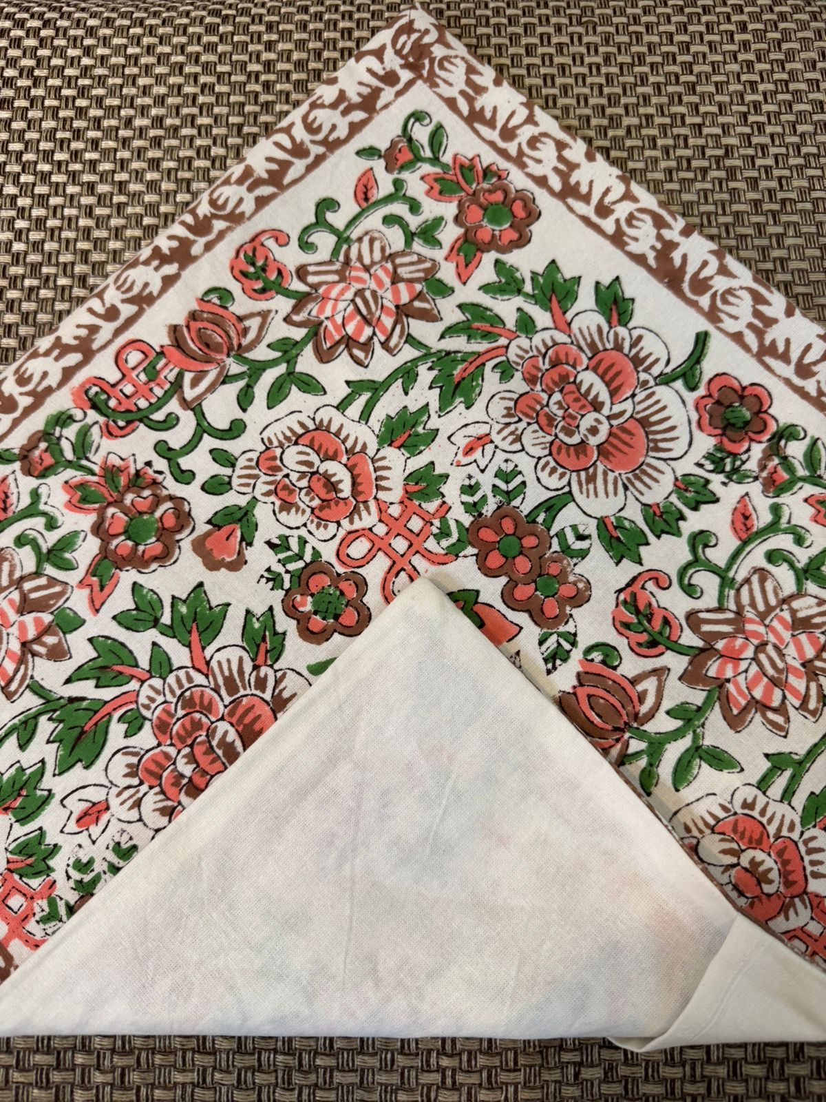 hand block printed cushion covers