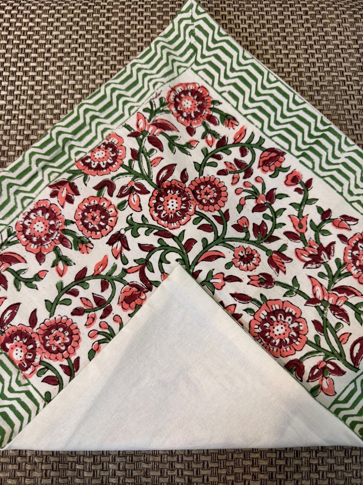 hand block printed cushion covers