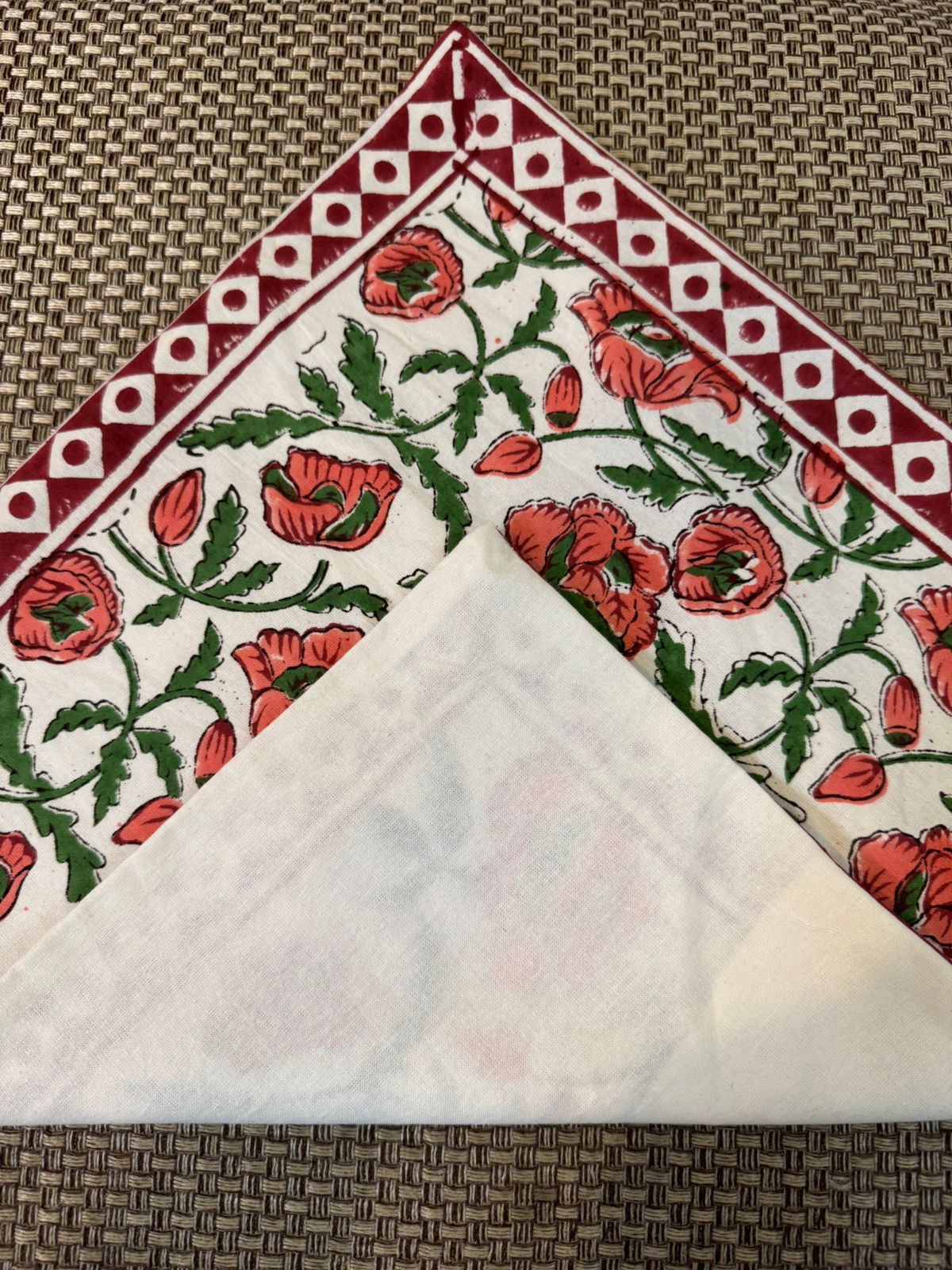 hand block printed cushion covers