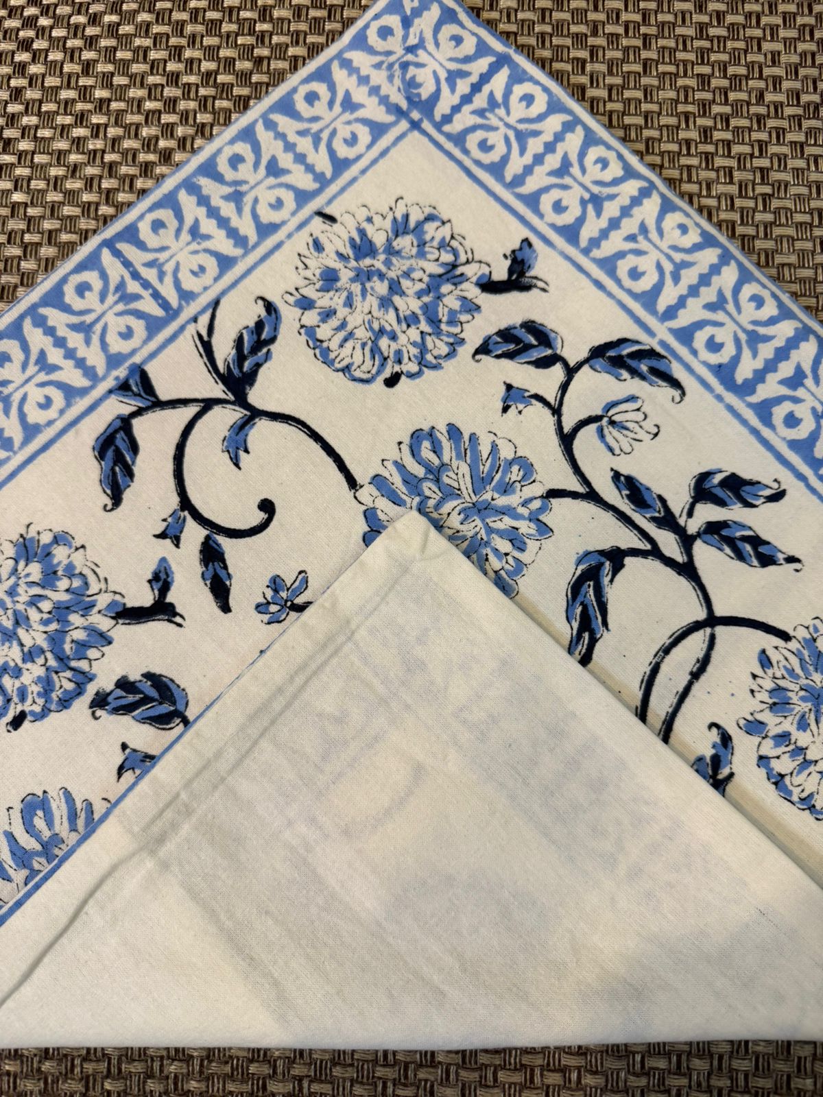 Blue Blossoms Cushion Covers 16" - Set of 5pc