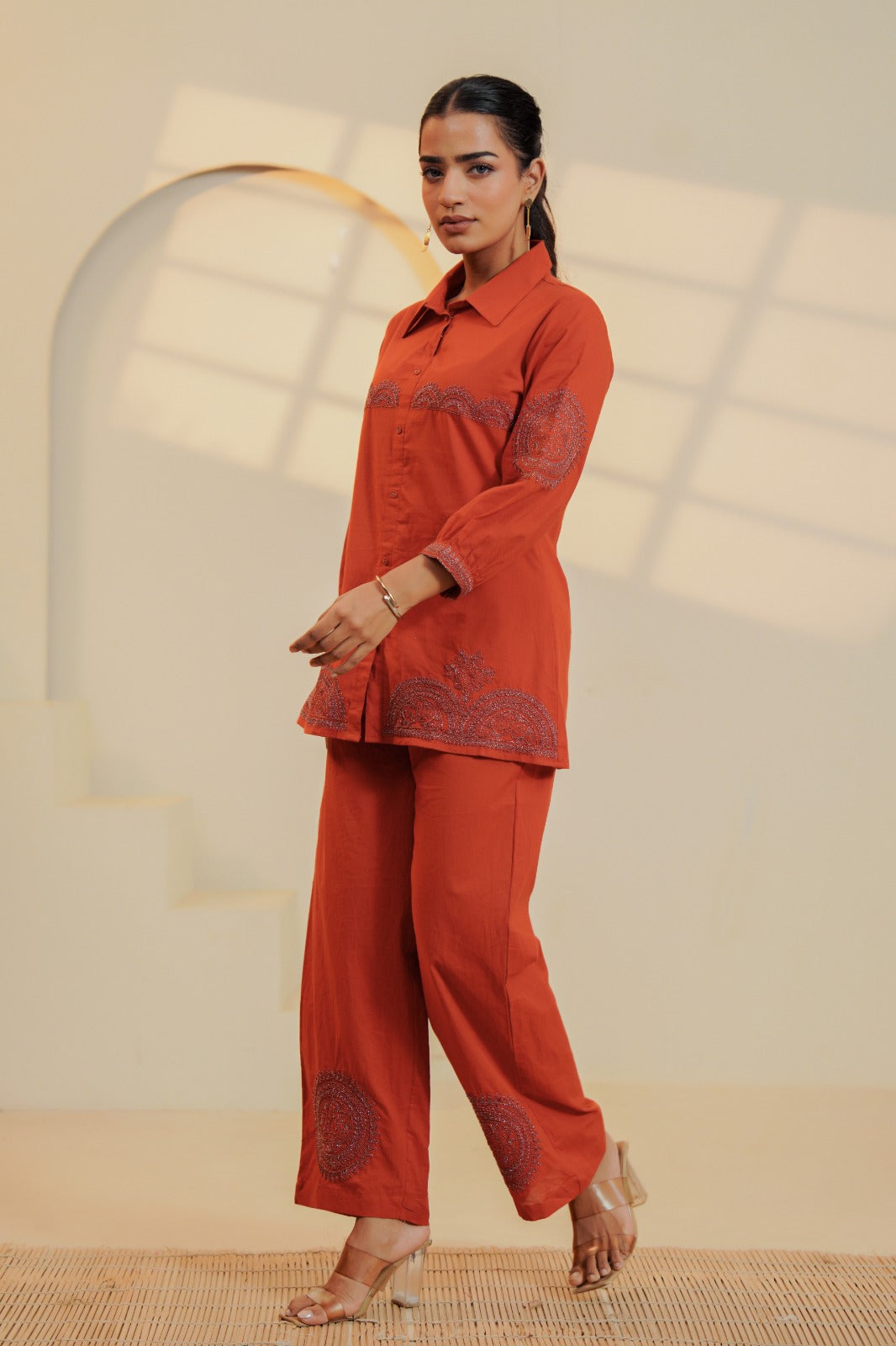 Rustic Dori Mandala Cotton Co-ord Set