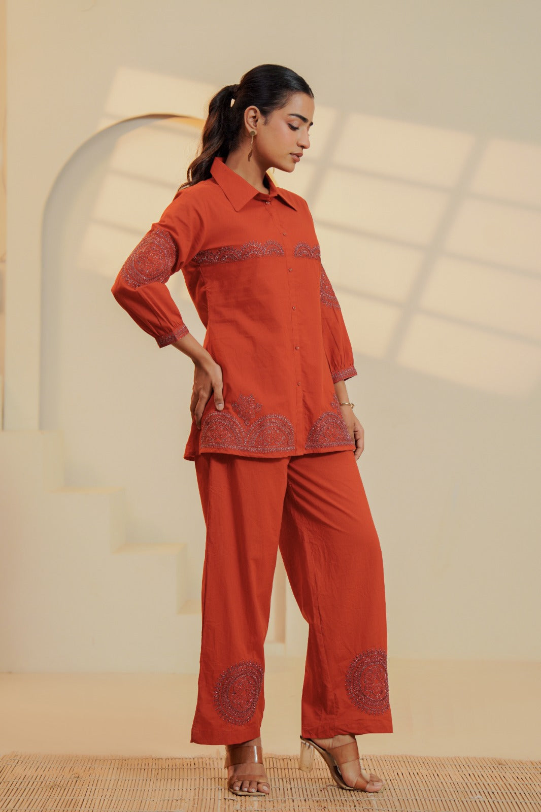 Rustic Dori Mandala Cotton Co-ord Set