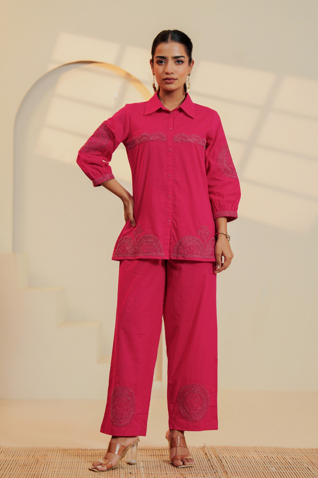 Pink Dori Mandala Cotton Co-ord Set