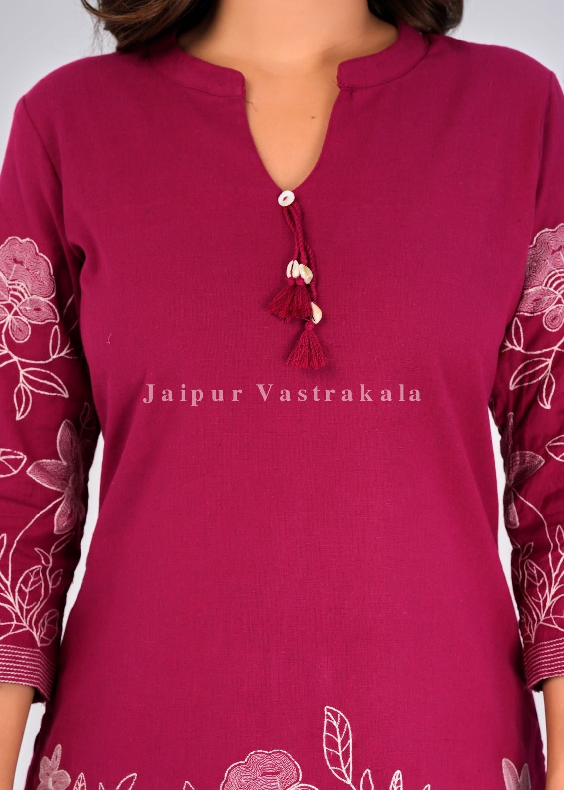 Maroon Charm Cotton Flex Co-ord Set