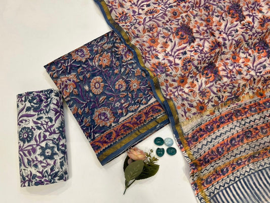Chanderi Silk Suit