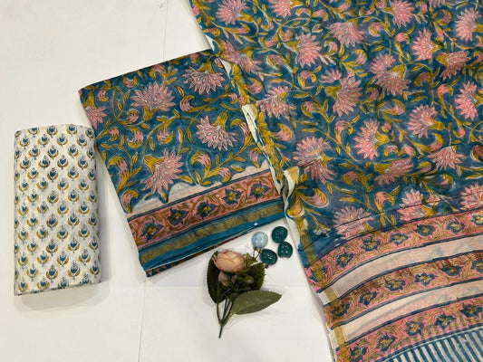 Chanderi Silk Suit