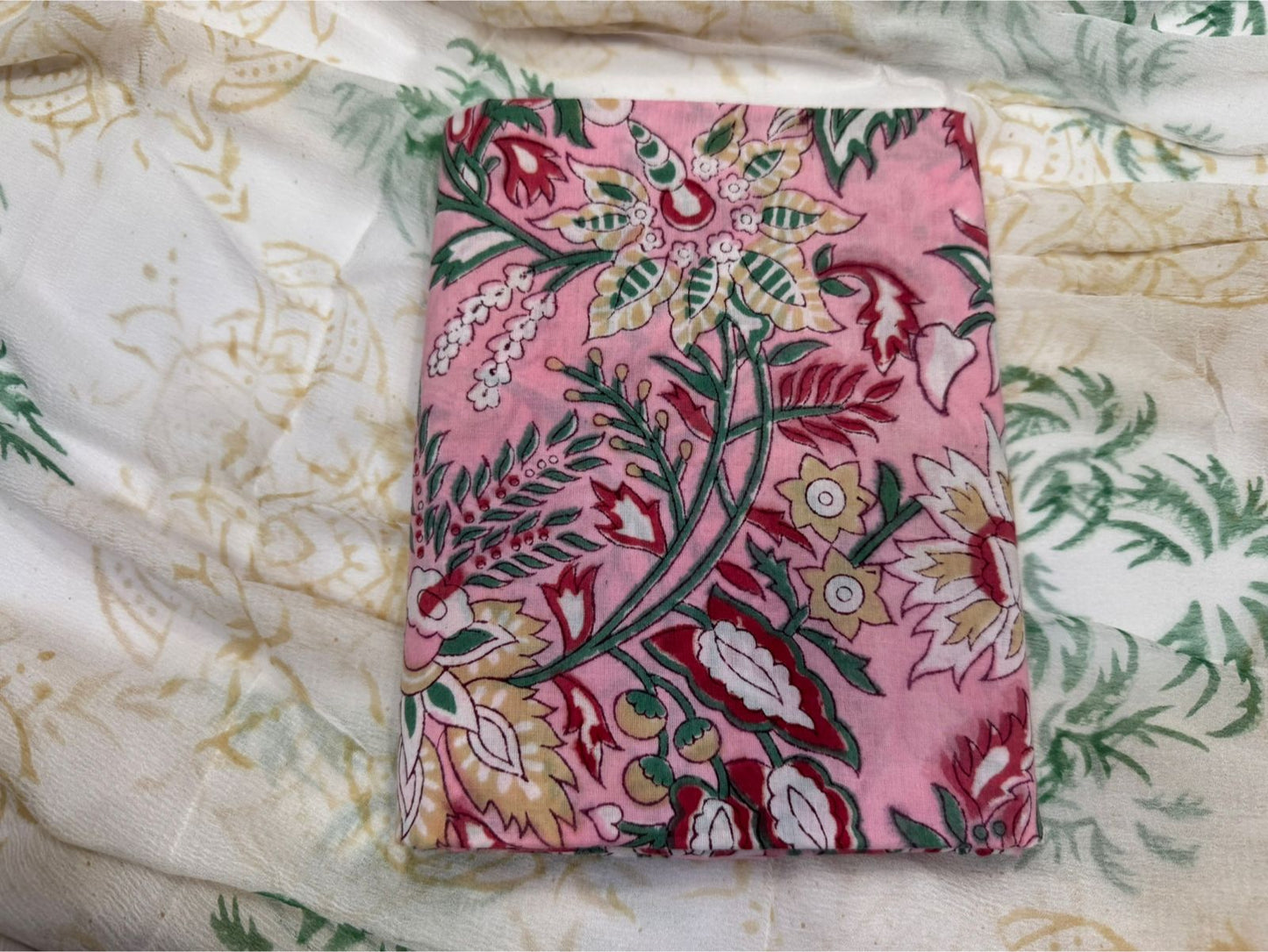Cotton Suit with Chiffon Duppata