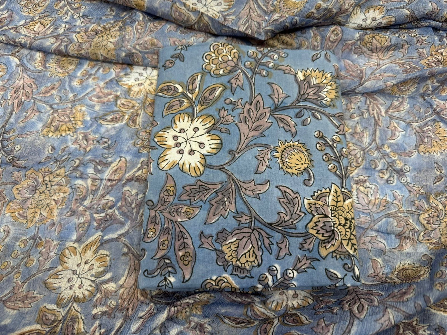 Cotton Suit with Chiffon Duppata