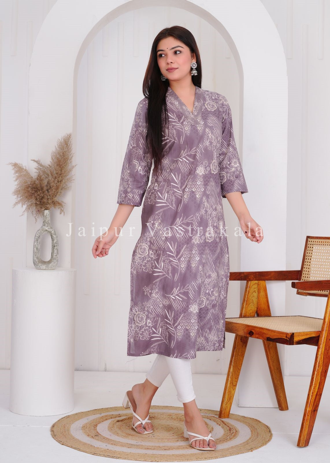 Purple Dusk Cotton Kurti