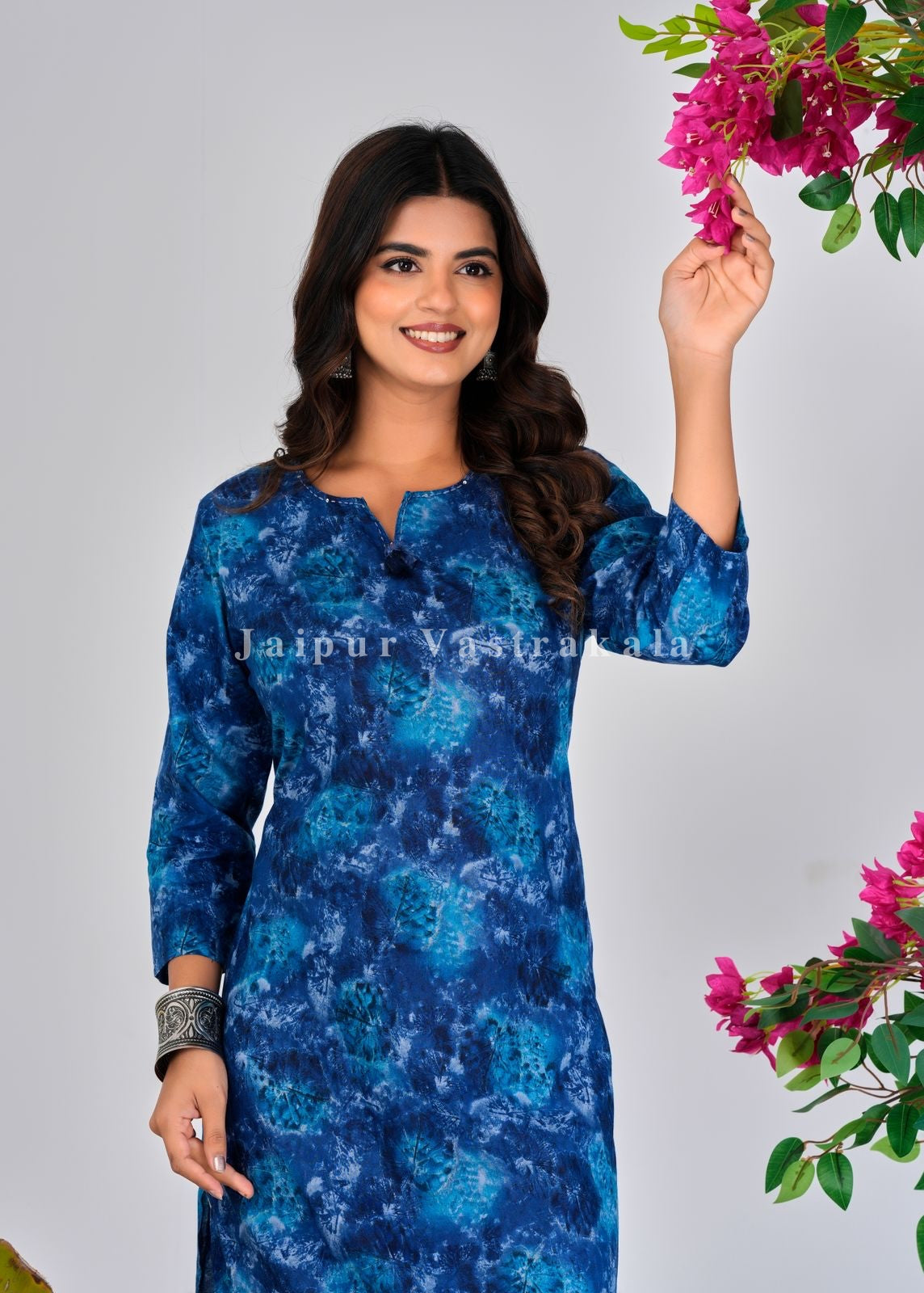 Blue Mirage Cotton Kurti