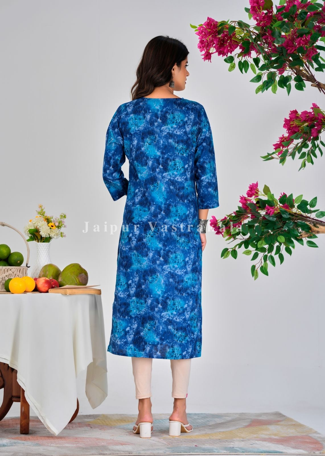 Blue Mirage Cotton Kurti