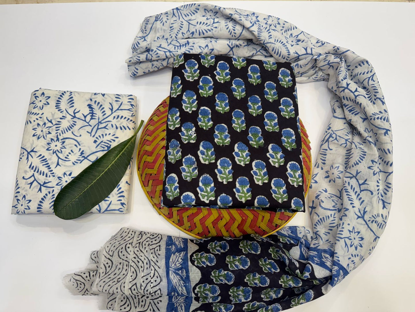 Cotton Suit with Cotton Dupatta