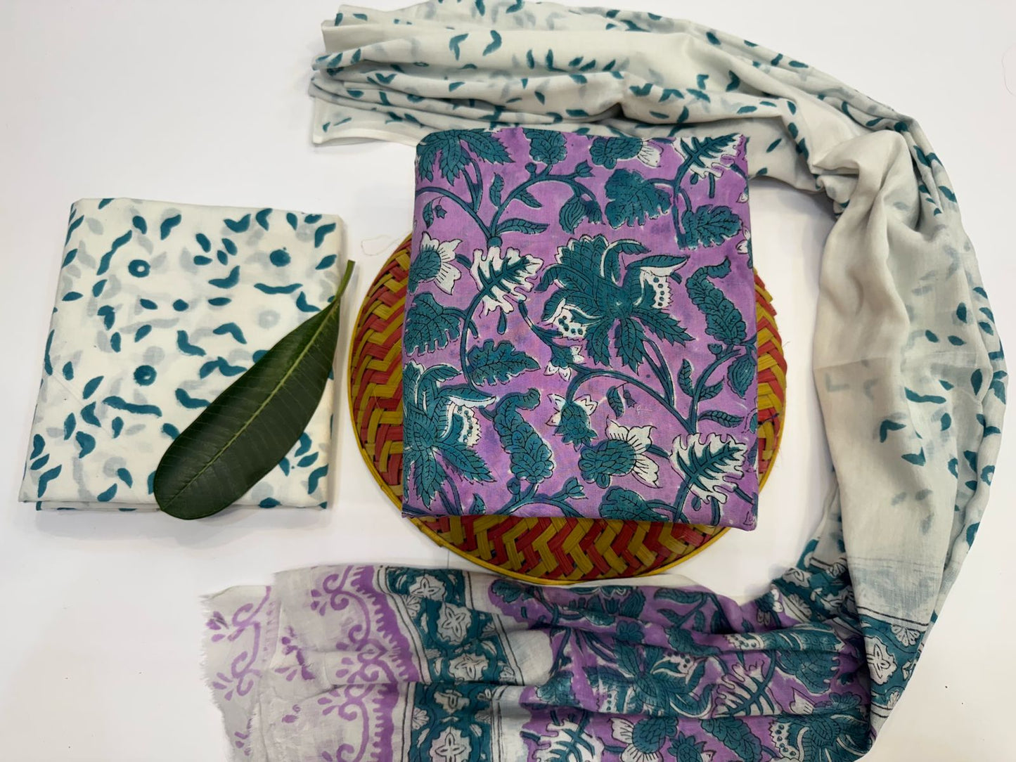 Cotton Suit with Cotton Dupatta