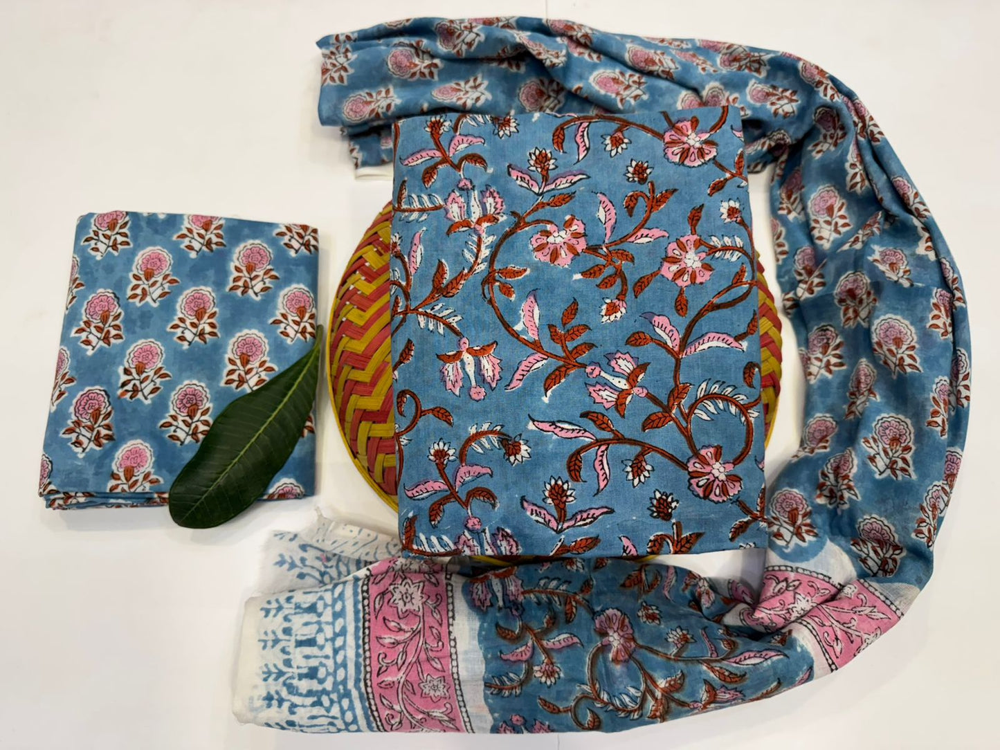 Cotton Suit with Cotton Dupatta