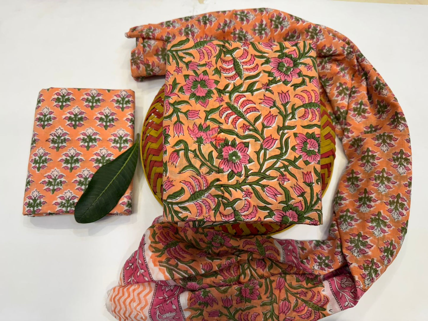 Cotton Suit with Cotton Dupatta