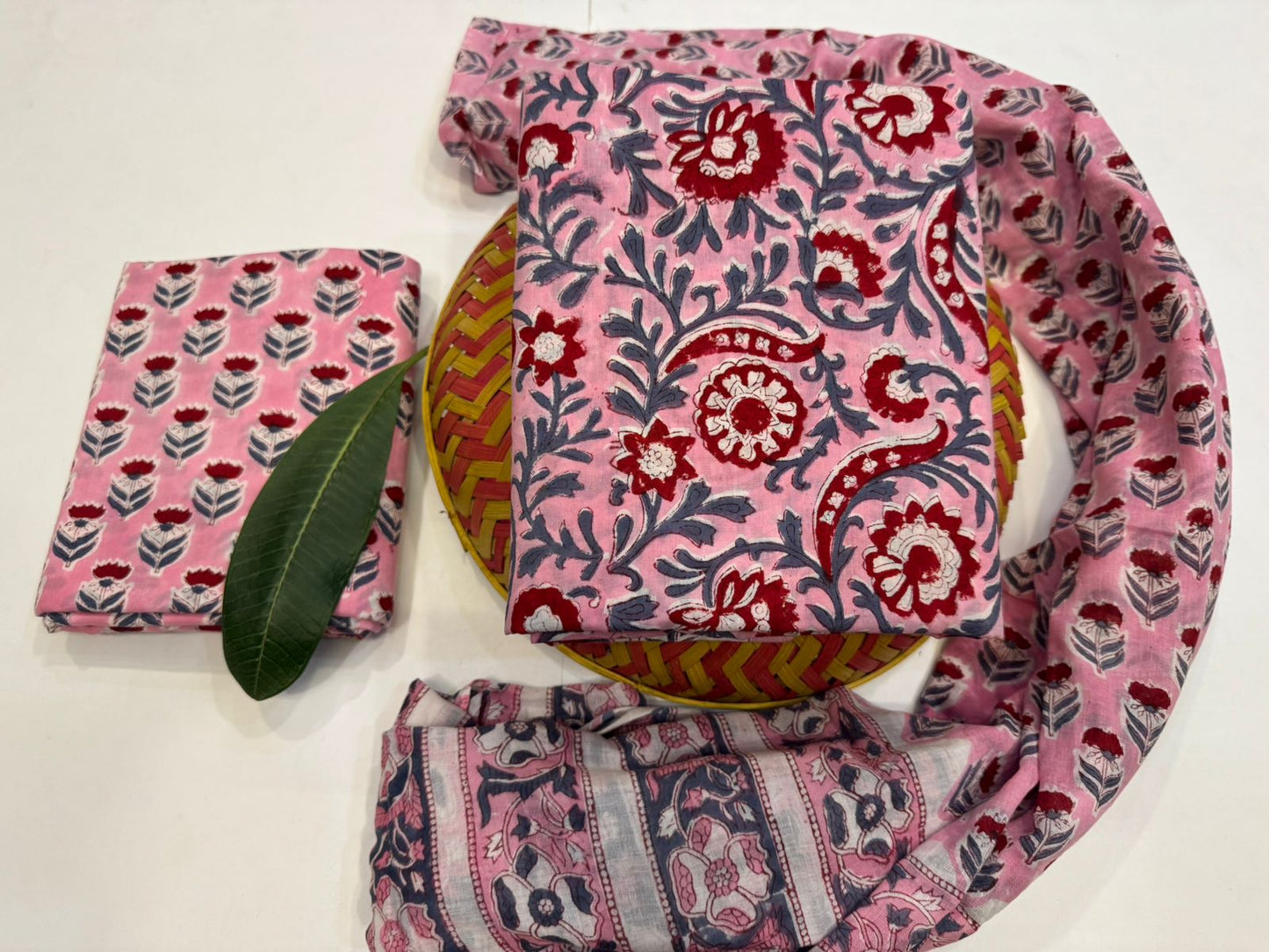 Cotton Suit with Cotton Dupatta
