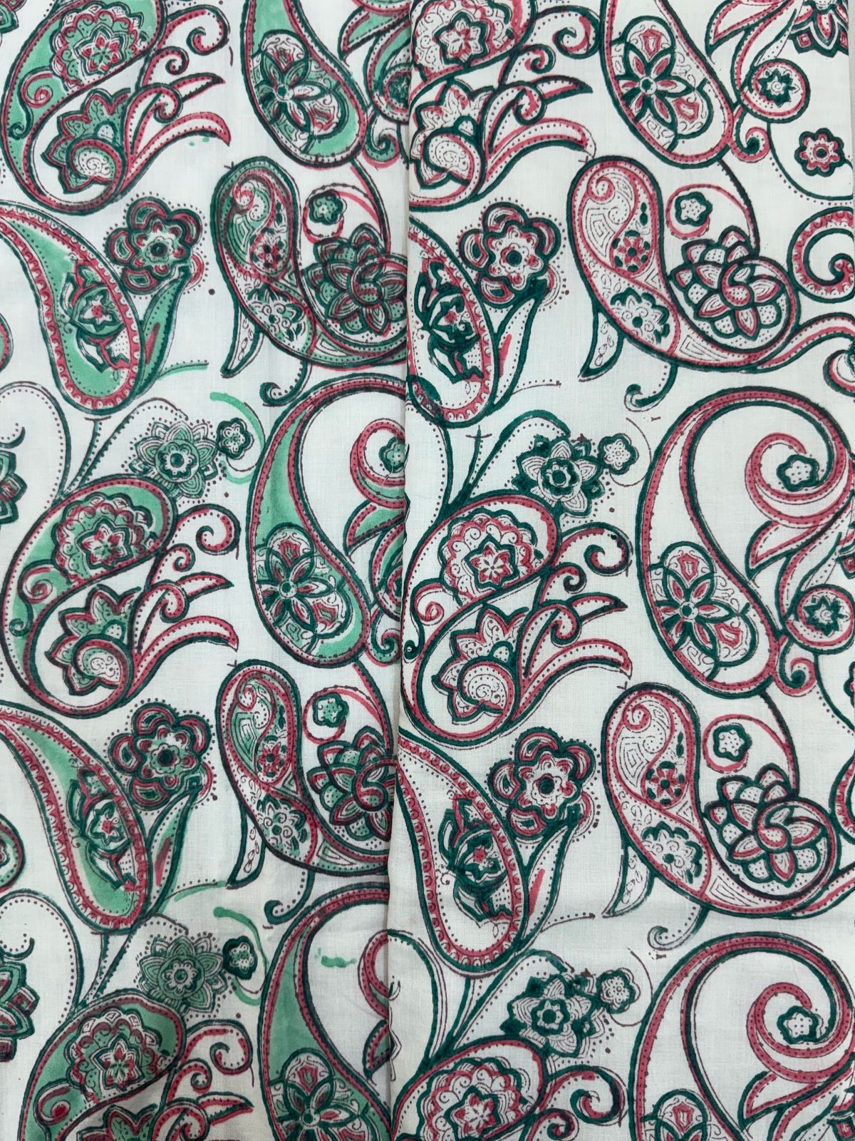 Mint Paisley Double Bed Dohar