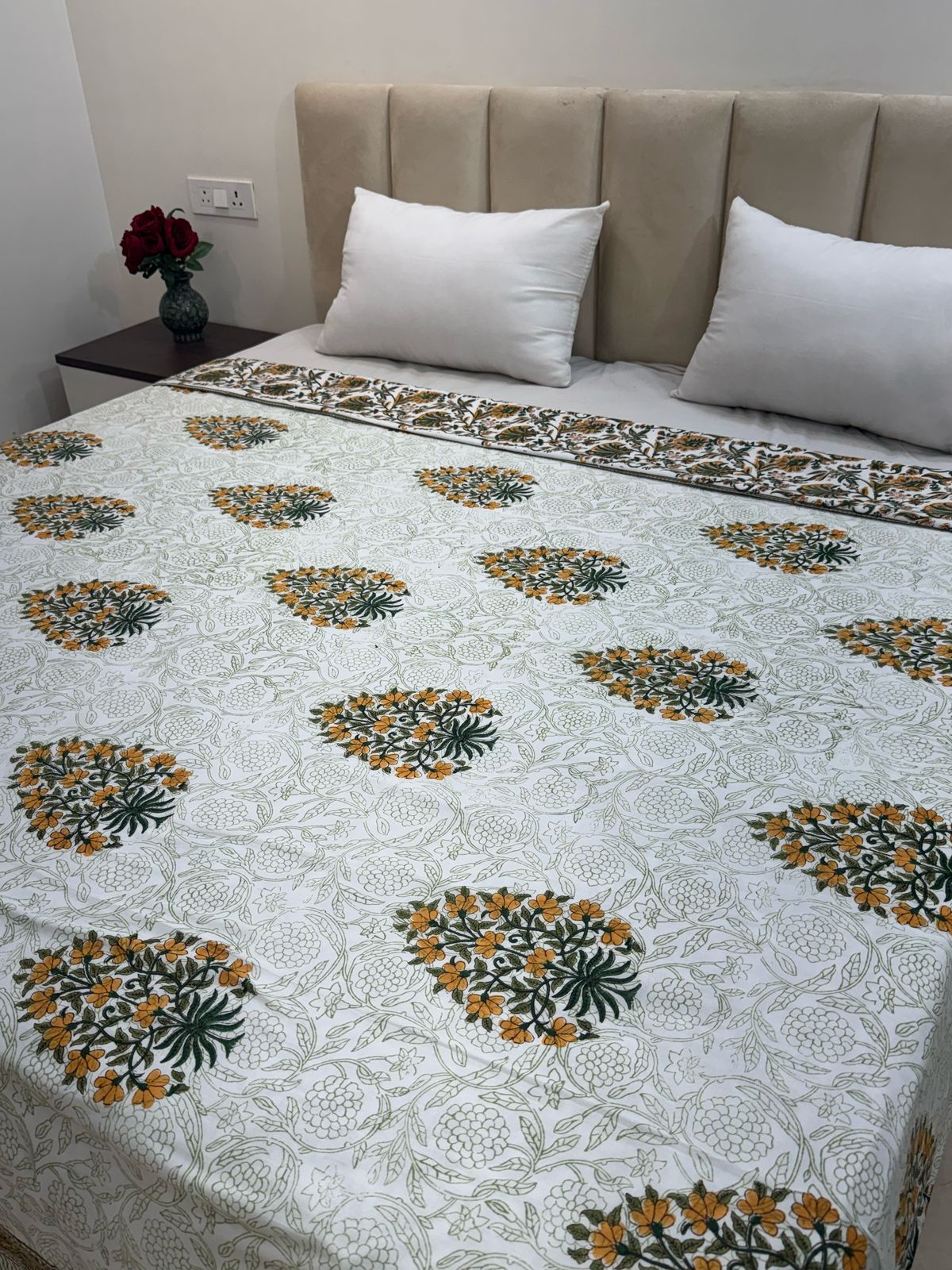 Harvest Bloom Double Bed Dohar