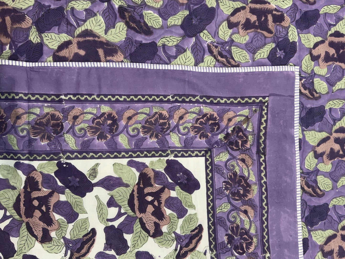 Purple Ivy Double Bed Dohar