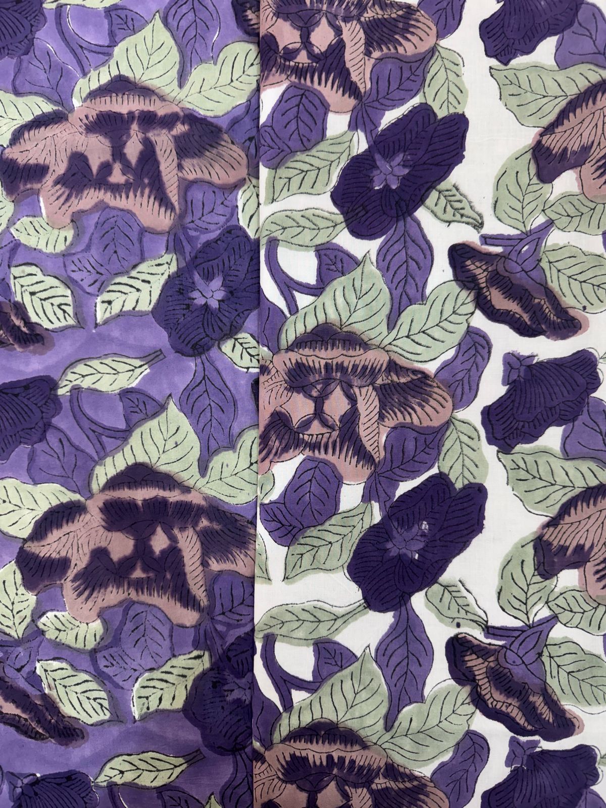 Purple Ivy Double Bed Dohar