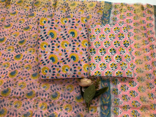 Cotton Suit with Kota Doriya Dupatta