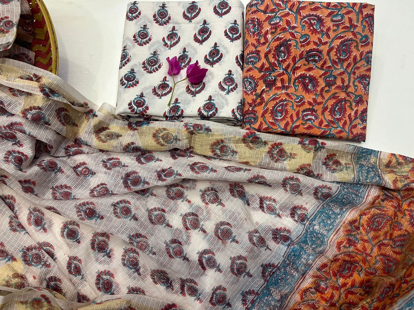 Cotton Suit with Kota Doriya Dupatta