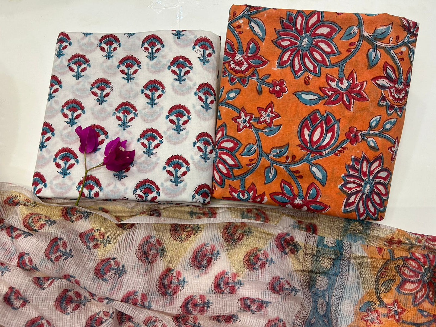 Cotton Suit with Kota Doriya Dupatta