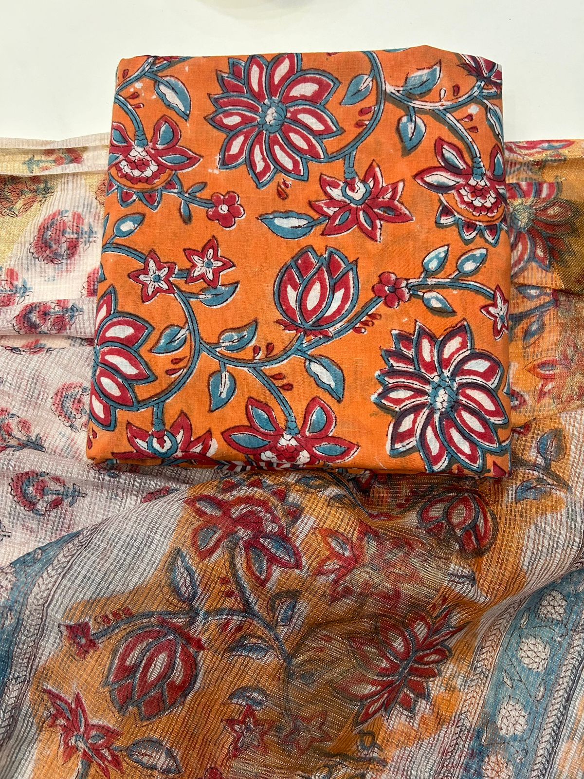 Cotton Suit with Kota Doriya Dupatta