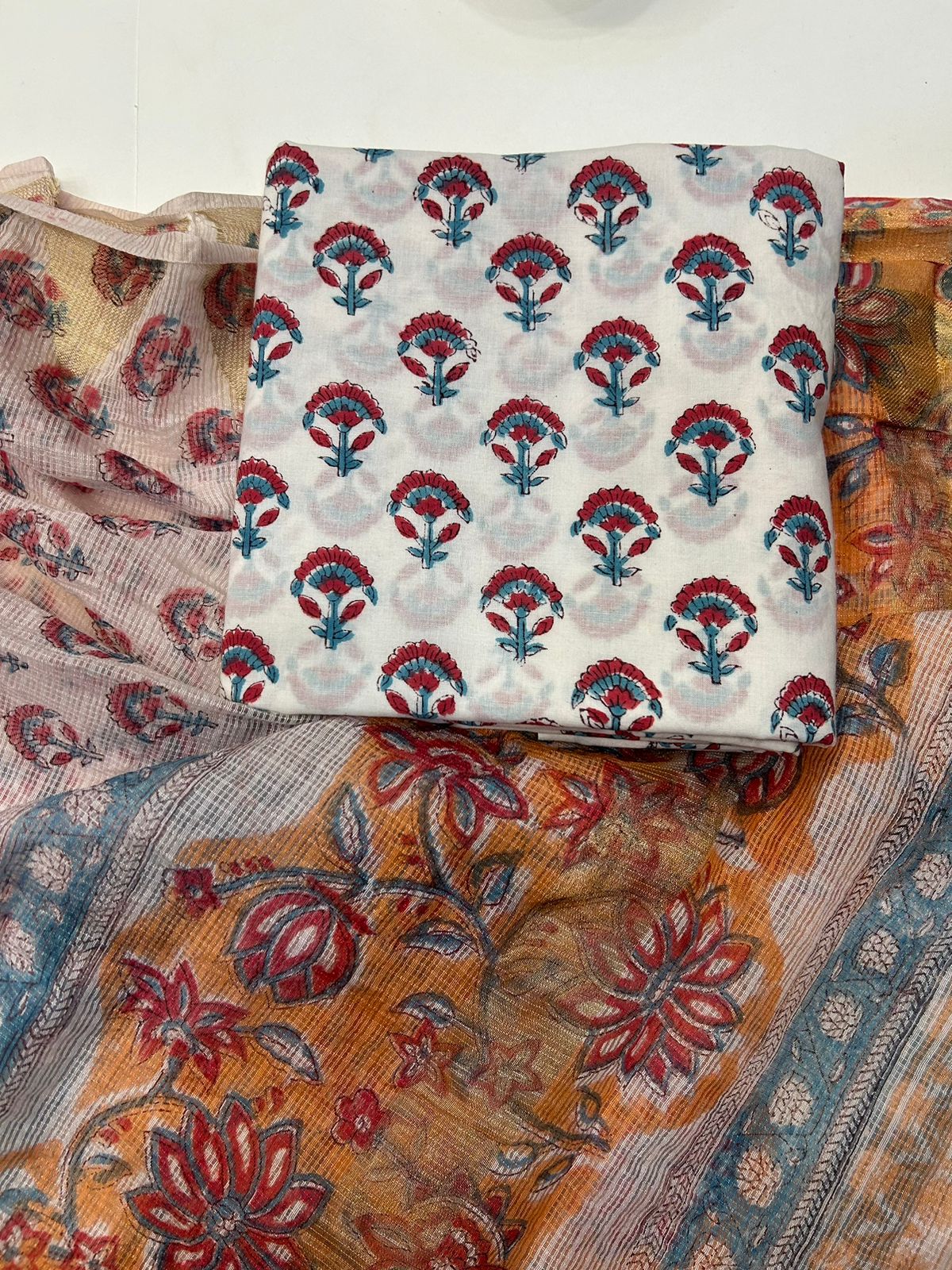 Cotton Suit with Kota Doriya Dupatta