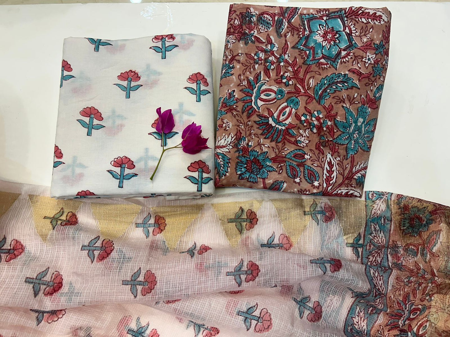 Cotton Suit with Kota Doriya Dupatta