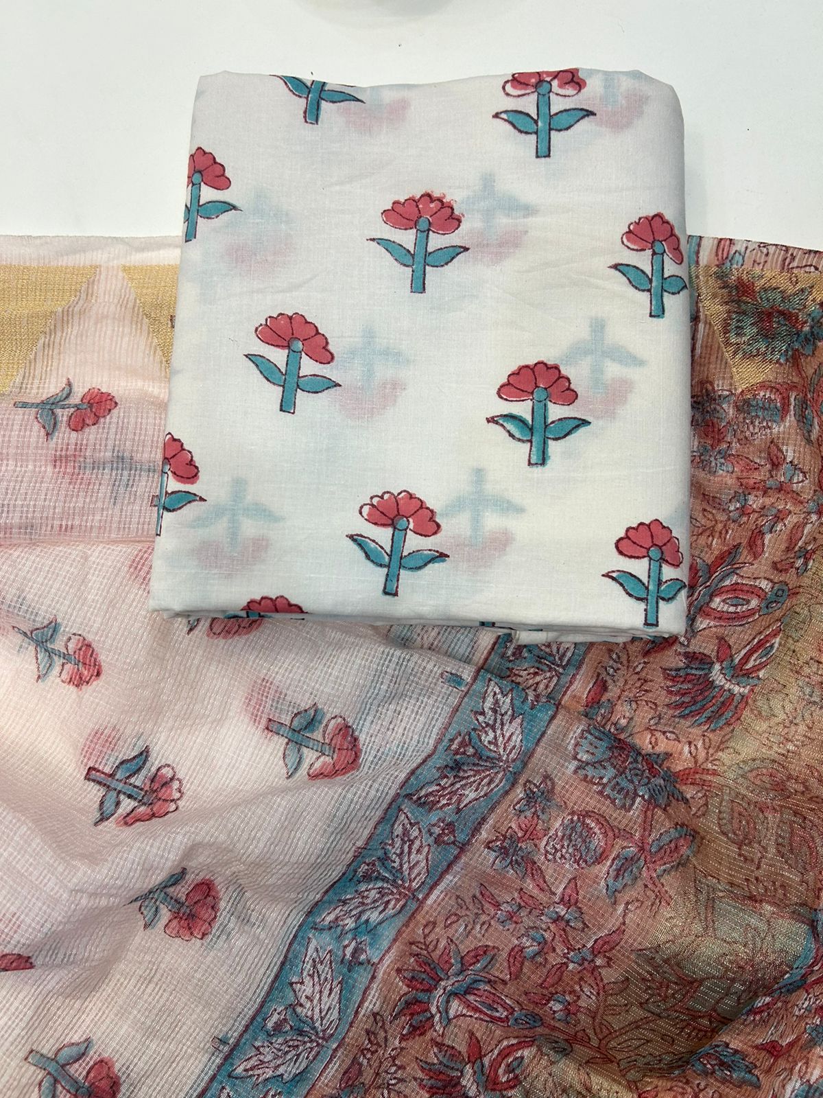 Cotton Suit with Kota Doriya Dupatta