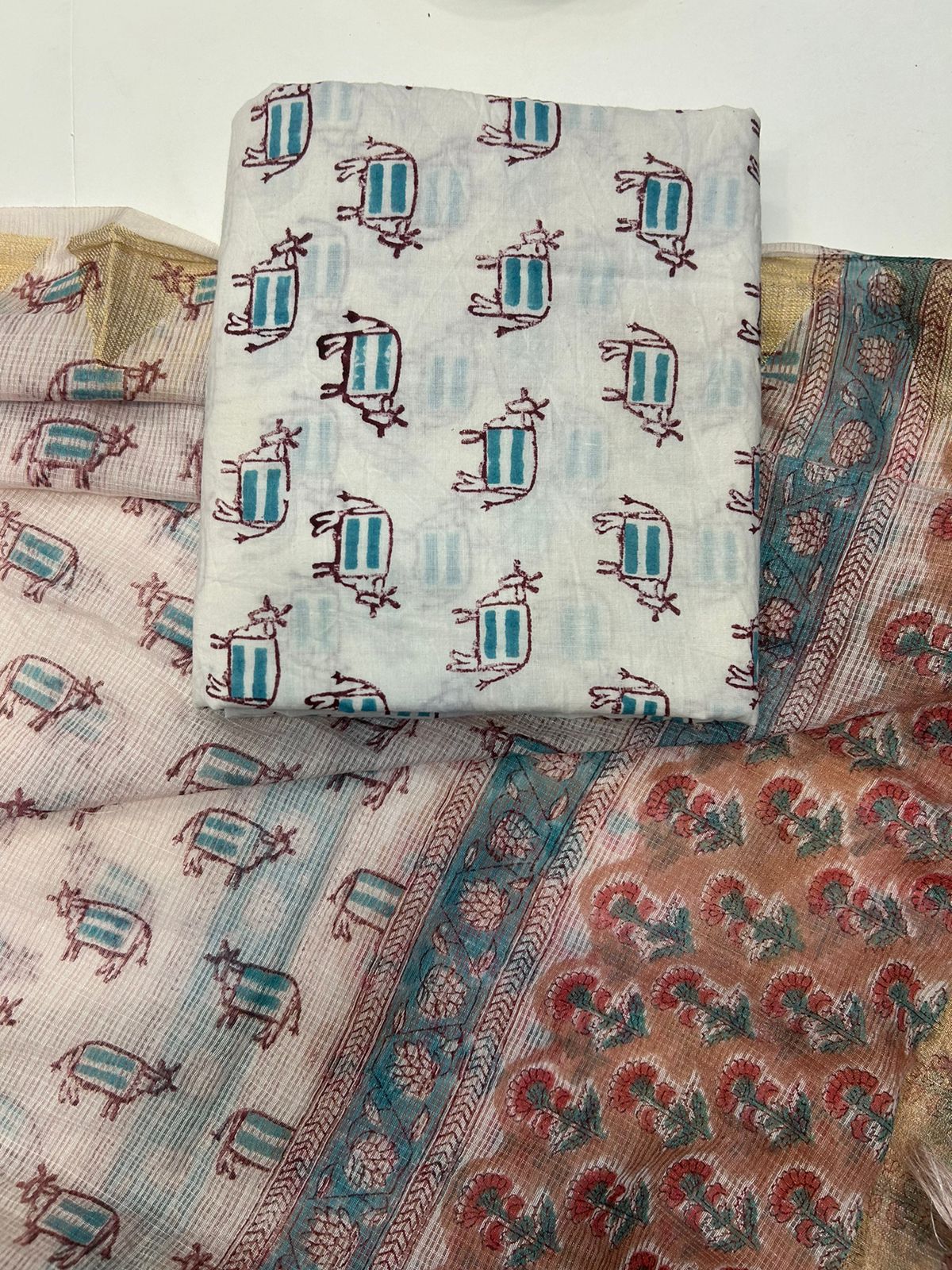 Cotton Suit with Kota Doriya Dupatta