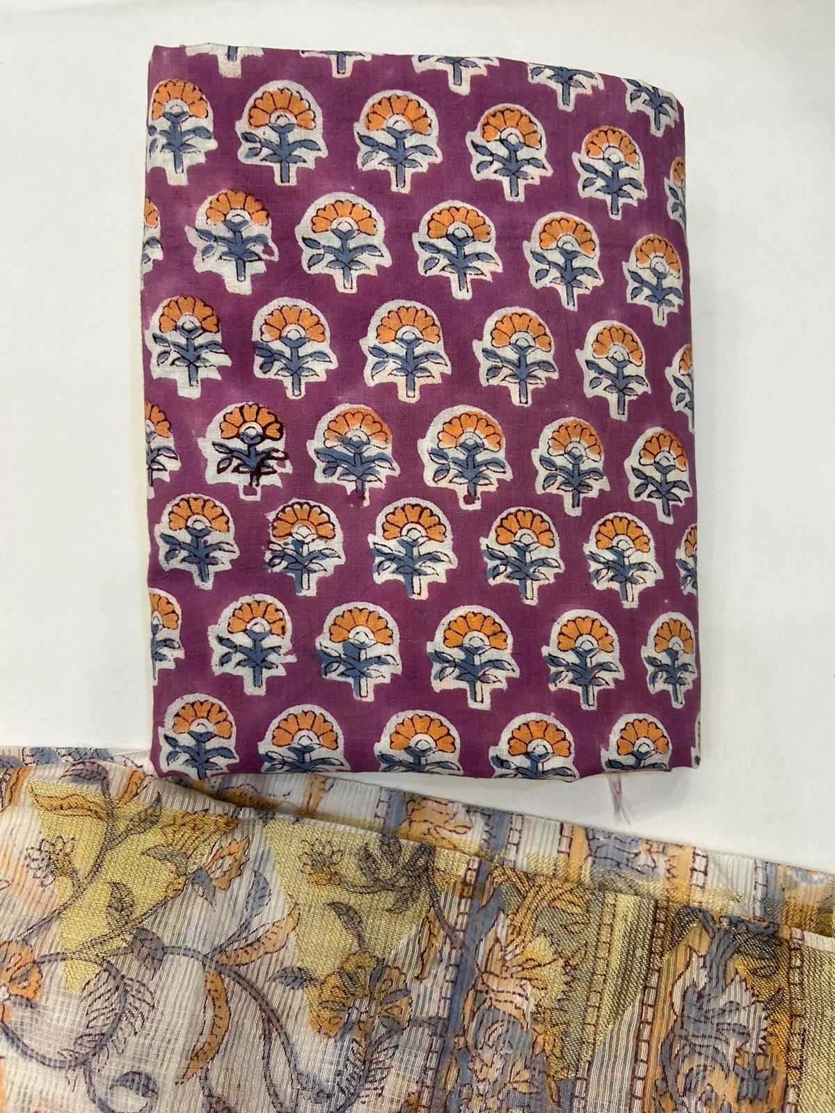 Cotton Suit with Kota Doriya Dupatta