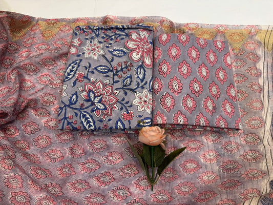 Cotton Suit with Kota Doriya Dupatta