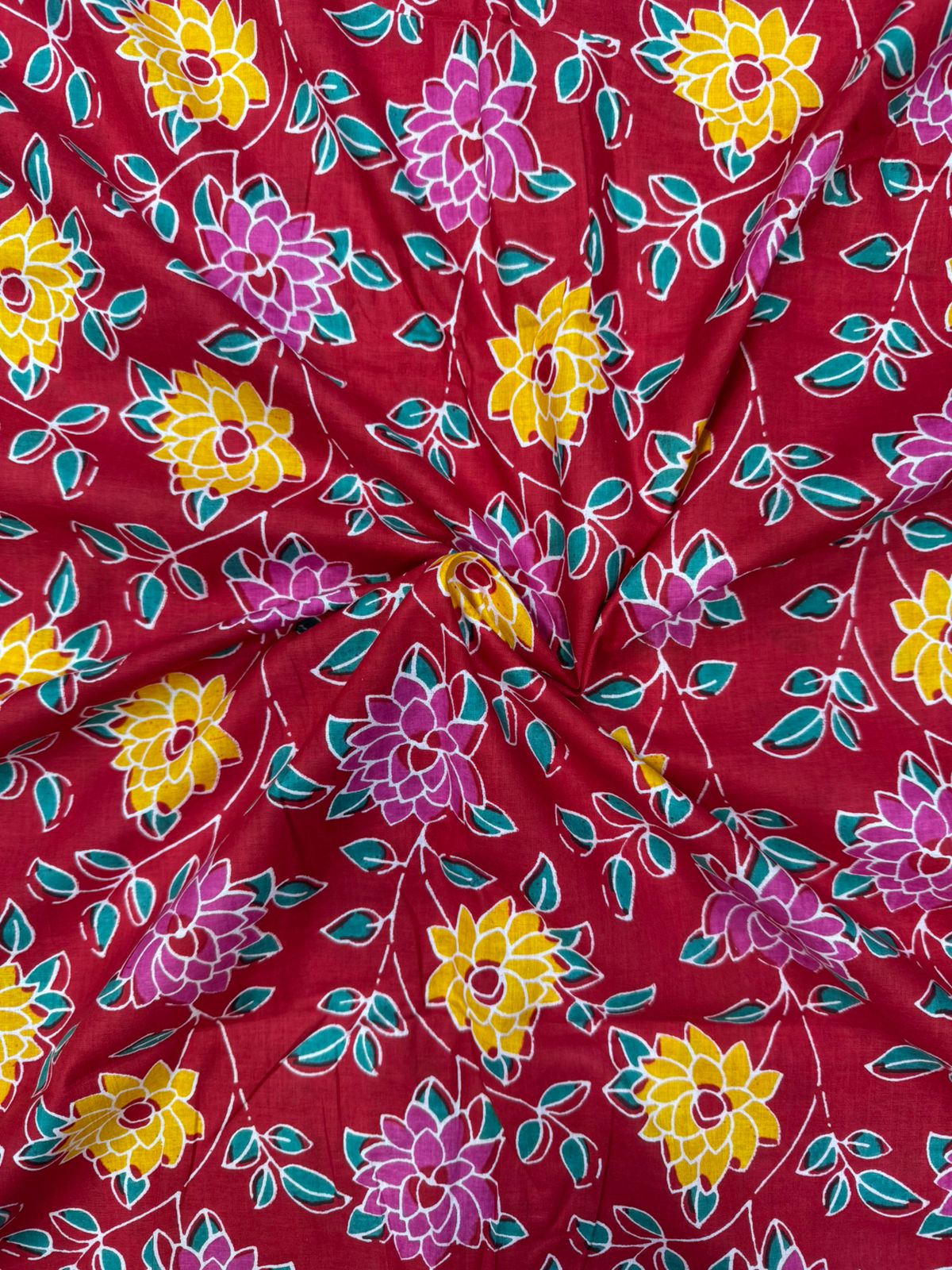 cotton printed running fabric