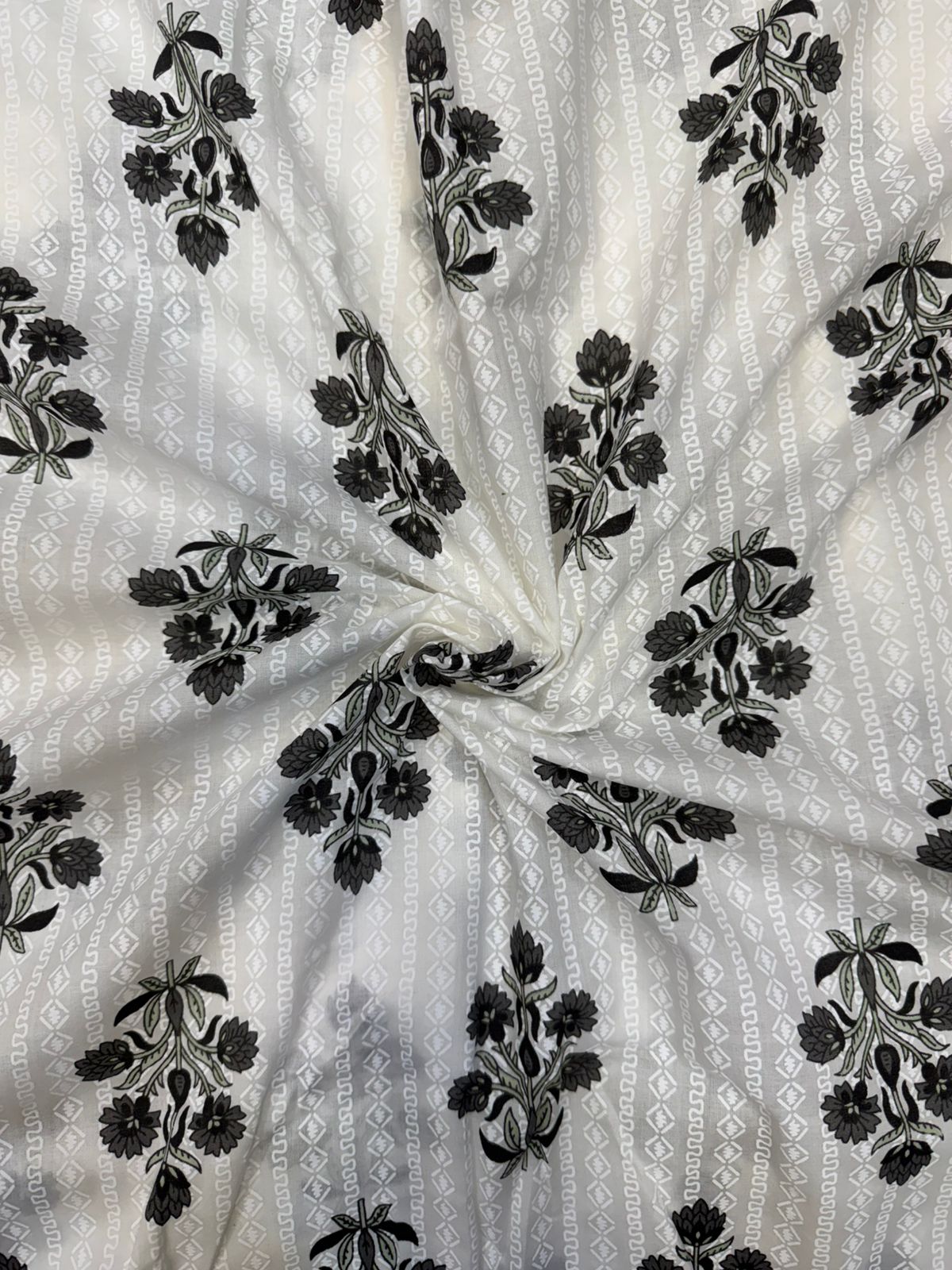 cotton printed running fabric