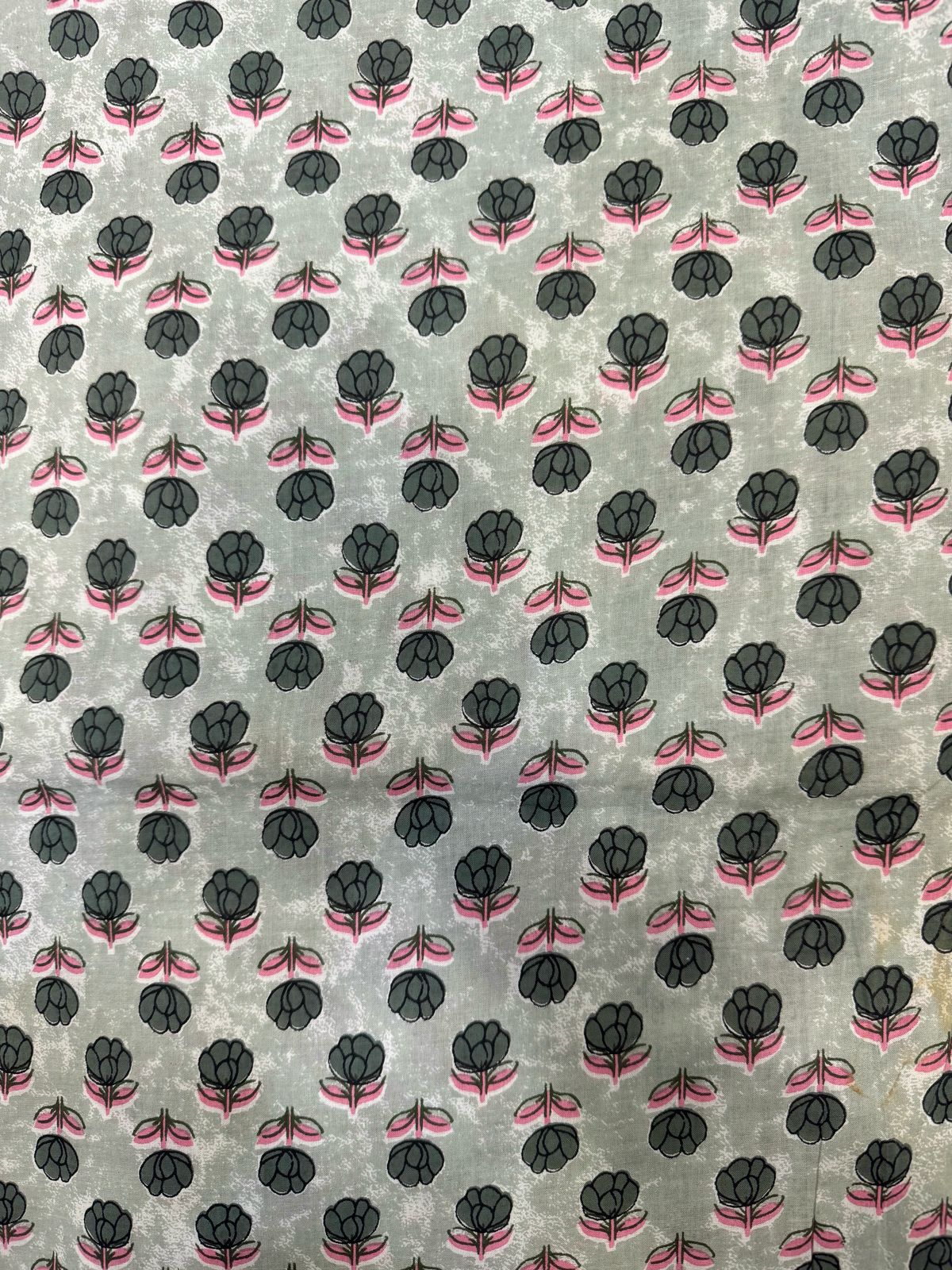 Jade Green Booti Cotton Running Fabric
