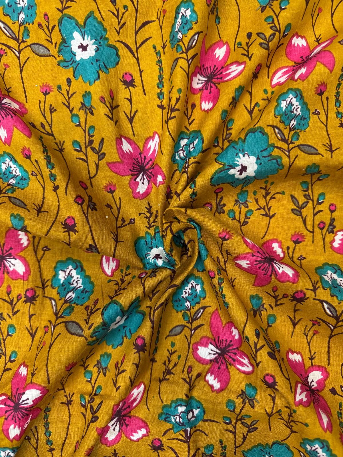 Mustard Blossom Running Fabric