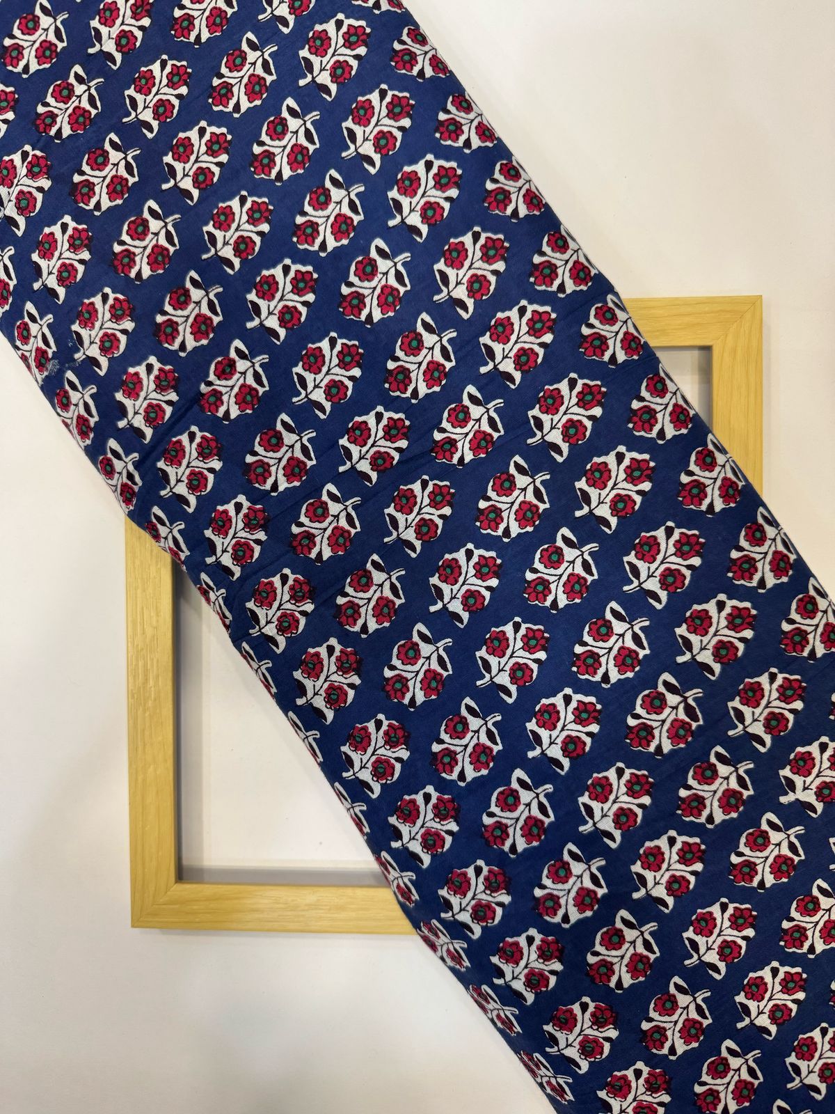 Royal Blue Booti Cotton Fabric