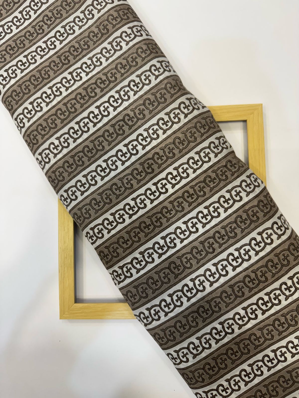 Gray Stripes Cotton Fabric