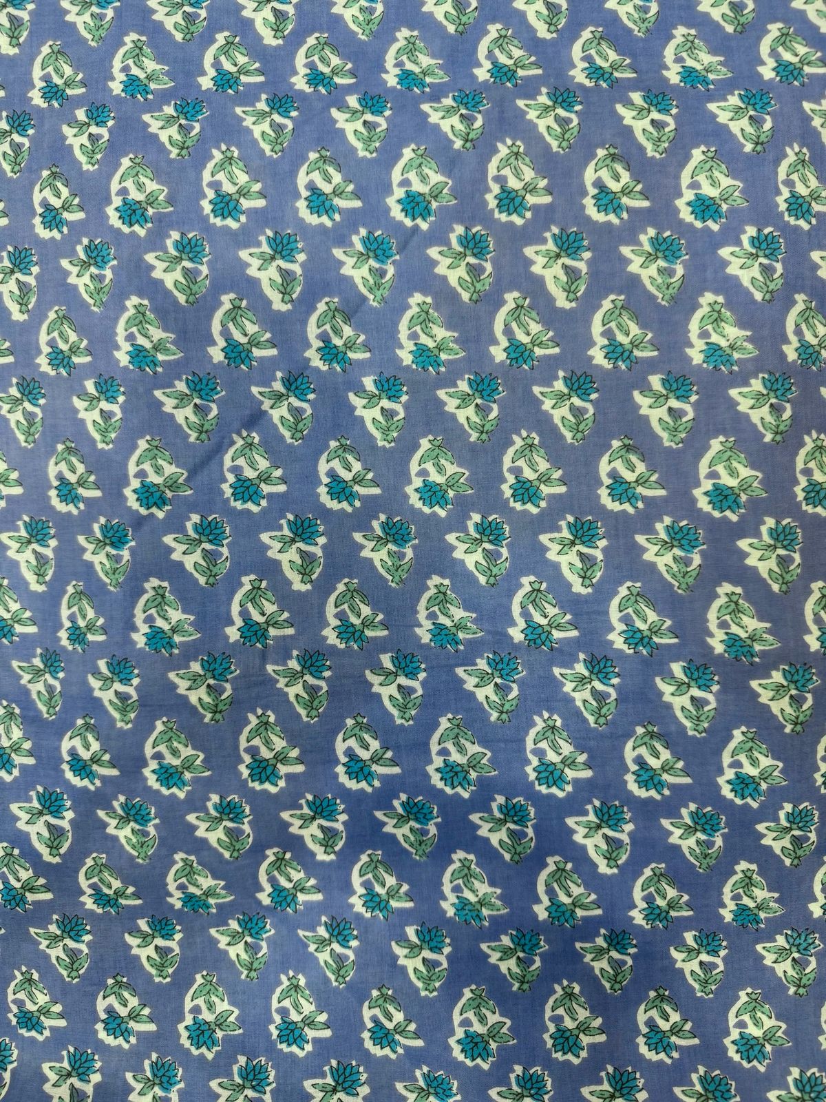 Lilac Booti Cotton Fabric